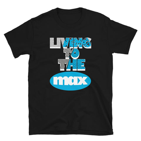 Living Max Match Your Nike Air Max 95 90 laser blue black T-Shirt CJ6779-100