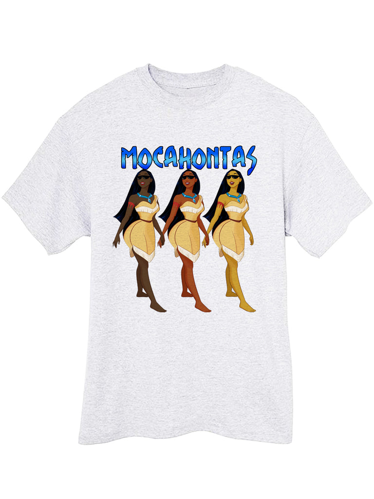 Mocahontas Black Women Pocahontas Tshirt - ASH GREY TEE