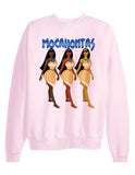 Mocahontas Black Women Pocahontas sweatshirt shirt - LIGHT PINK