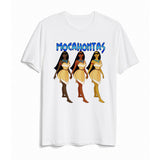 Mocahontas Black Women Pocahontas Tshirt - WHITE TEE