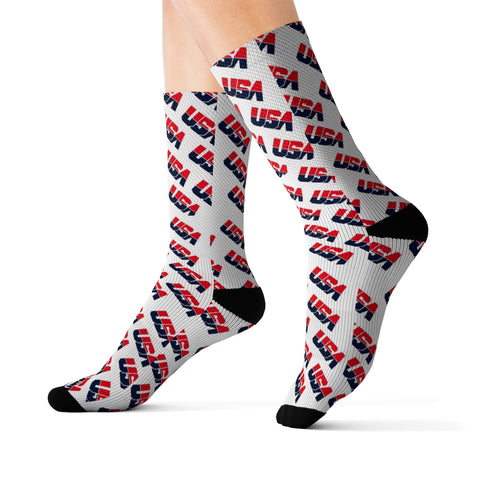 USA Dream Team Small Print Pattern Socks
