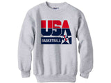 1992 dream team basketball logo sweatshirt ash