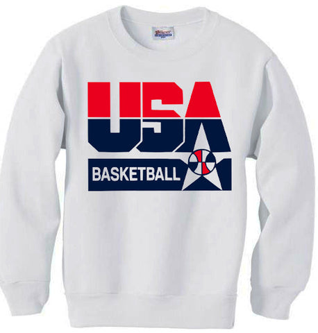 1992 Nba Olympic Dream Team usa logo sweatshirt shirt - White