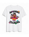 Bo Jackson air trainer sc auburn raiders royals caricature cartoon vintage retro t shirt - White tee