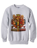 Vintage 1996 Finals Sonics vs Bulls Shawn Kemp vs Dennis Rodman shirt sweatshirt fleece - Ash Grey