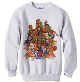 Vintage 1993 Phoenix Suns Barkley Team shirt sweatshirt fleece - Ash Grey