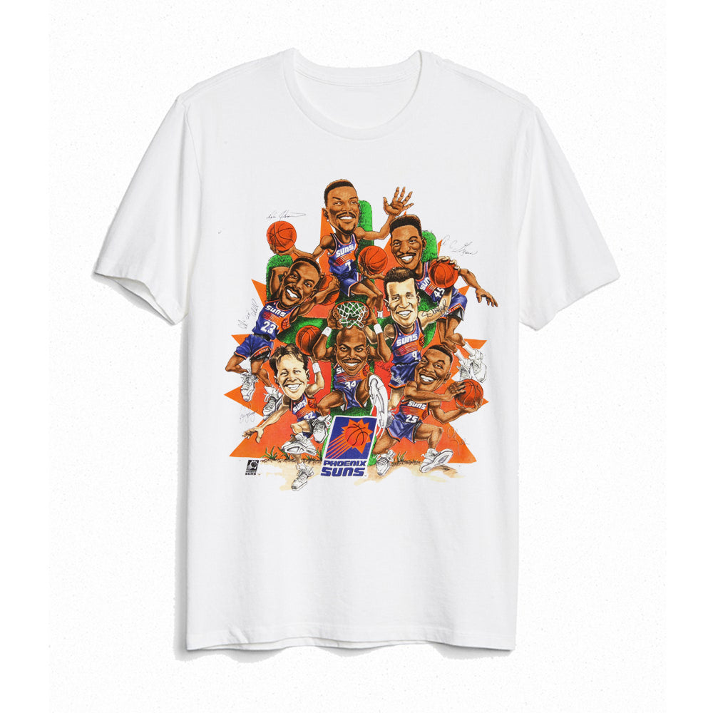 Vintage 1993 Phoenix Suns Barkley Team tshirt tee - white