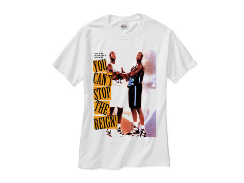Shaq vs Shaq shirt white tee Shaquille O neal