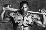 Bo Jackson air trainer sc auburn raiders royals caricature cartoon vintage retro t shirt - White tee