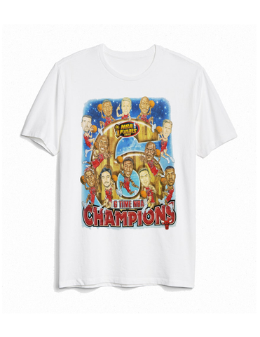 Vintage 1998 6th Championship Finals Michael Jordan Chicago Bulls Legacy tshirt tee - White