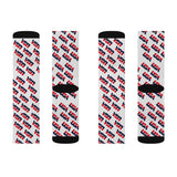 USA Dream Team Small Print Pattern Socks