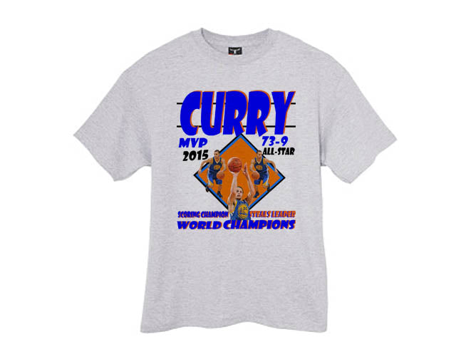 Steph Curry Golden State Warriors Ash tee shirt