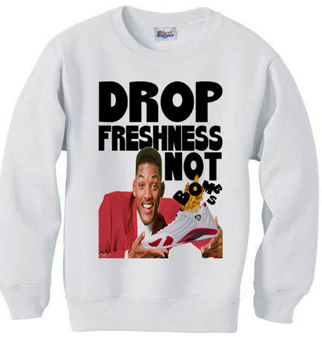 Fresh Prince Jordan 14 Candy Cane Rip Hamilton pe sweatshirt sweater shirt - White