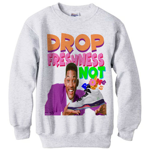 Fresh Prince Jordan 5 Bel Air Alternate 2020 sweatshirt sweater shirt - Ash Grey