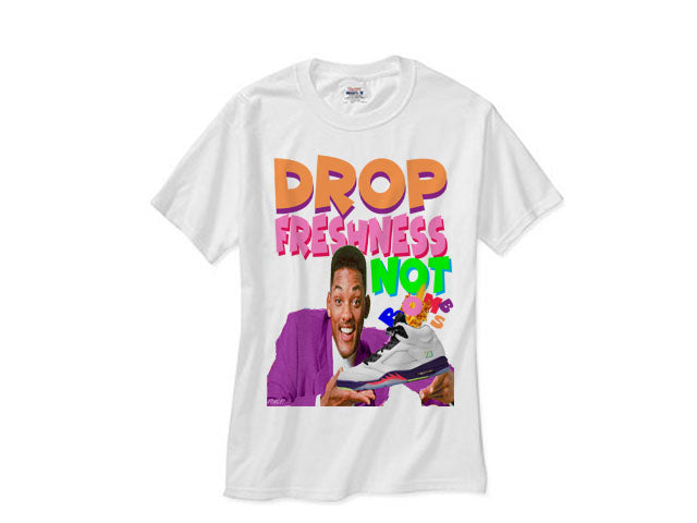 Fresh Prince Jordan 5 Bel Air Alternate 2020 tee tshirt - White