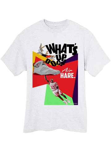 Michael Jordan Retro 7 Hare vii shirt ash grey tee