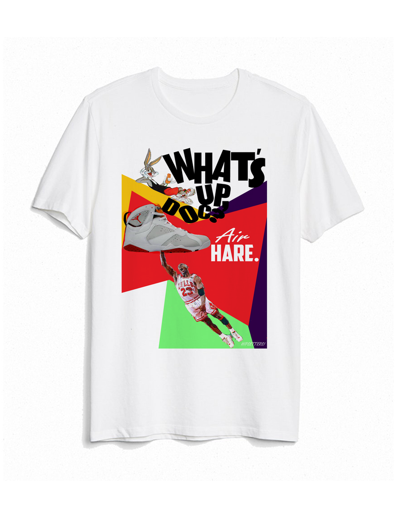 Michael Jordan Retro 7 Hare vii shirt white tee
