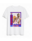 Vintage 1990 Detroit Pistons Isiah Thomas All Star Champion Bad Boys Dennis Rodman Salley tshirt tee  - white