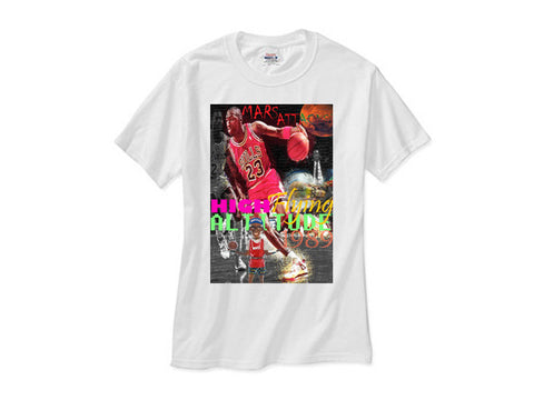 Jordan 4 iv fire red mars retro shirt white tee