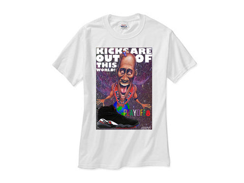 Michael Jordan Retro 8 Playoff shirt white tee