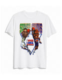 Vintage 1993 Western Playoffs Sonics vs Suns Shawn Kemp vs Charles Barkley tee tshirt - White