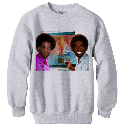 Kanye West and Kid Cudi Kids See Ghosts Merch Portrait shirt sweatshirt - Ash Grey