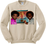 Kanye West and Kid Cudi Kids See Ghosts Merch Portrait shirt sweatshirt - Beige Tan