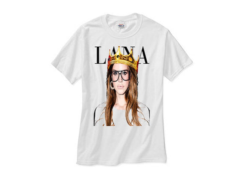 Lana Del Rey Queen shirt white tee