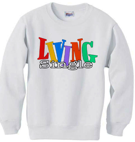 Living Single Logo shirt sweatshirt - White