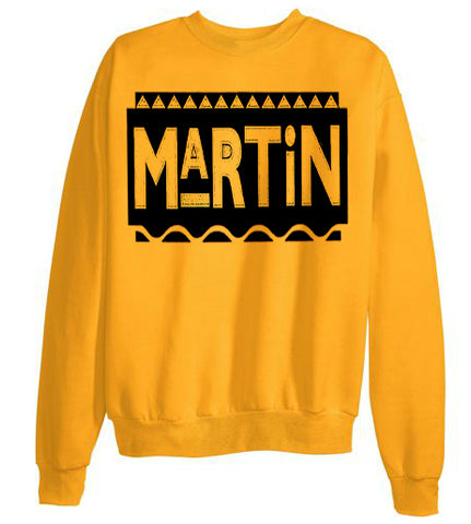 Martin Black Logo 90s shirt sweatshirt - Gold Yellow