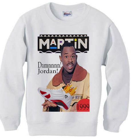 Martin Jordan 14 Candy Cane Rip Hamilton pe sweatshirt sweater shirt - White