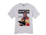 Martin Jordan 4 Bred Red Black Cement shirt tee tshirt - Ash Grey