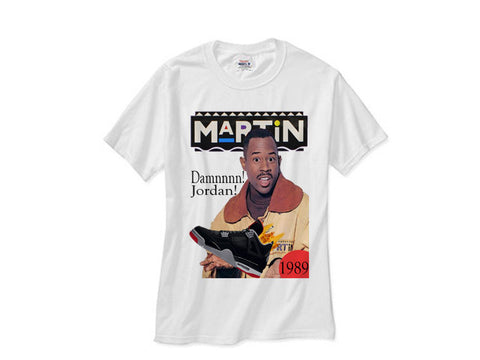 Martin Jordan 4 Bred Red Black Cement shirt tee tshirt - White