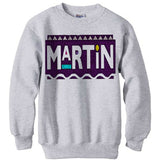 Martin Tv Show Purple Logo shirt sweatshirt - Ash Grey
