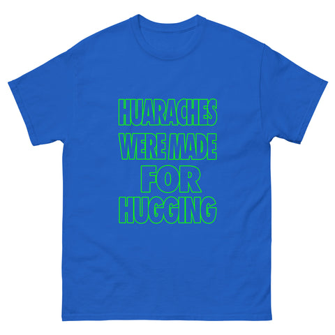Huarache Made For Hugging Blue Shirt To Match Huarache Scream Green DD1068-100