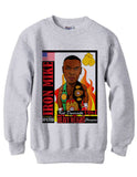 Mike Tyson Iron Mike Champion Caricature Cartoon sweatshirt shirt - Ash Grey