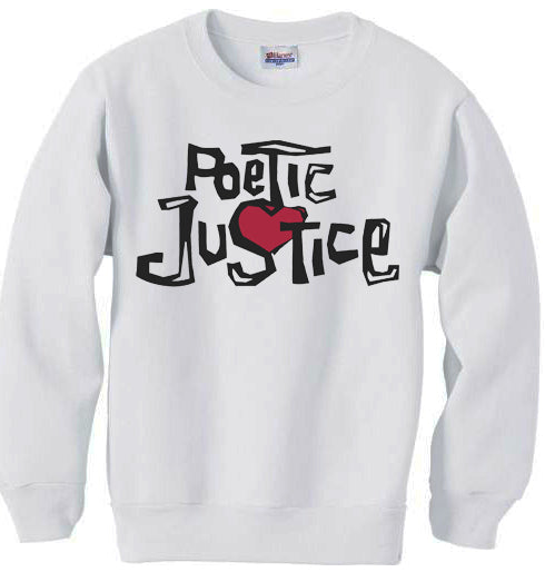Poetic Justice shirt sweatshirt - white
