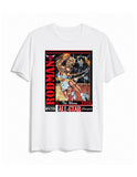 Vintage 1996 Dennis Rodman Caricature Cartoon Chicago Bulls tshirt tee - White