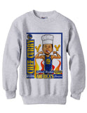 Steph Curry The Chef Caricature Cartoon Golden State Warriors shirt - Ash Grey sweatshirt