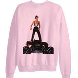 Travis Scott Toy Rodeo shirt sweatshirt - Ash Grey and Light Pink