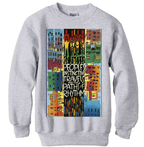 Tribe Called Quest atcq Instincts shirt sweatshirt - Ash Grey