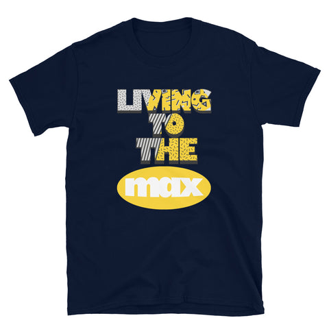 Living To The Max Match Your Nike Air Max 95 Michigan Yellow Navy Blue T-Shirt