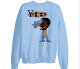 Kanye West Yeezy 700 Inertia shirt sweatshirt - Light Blue